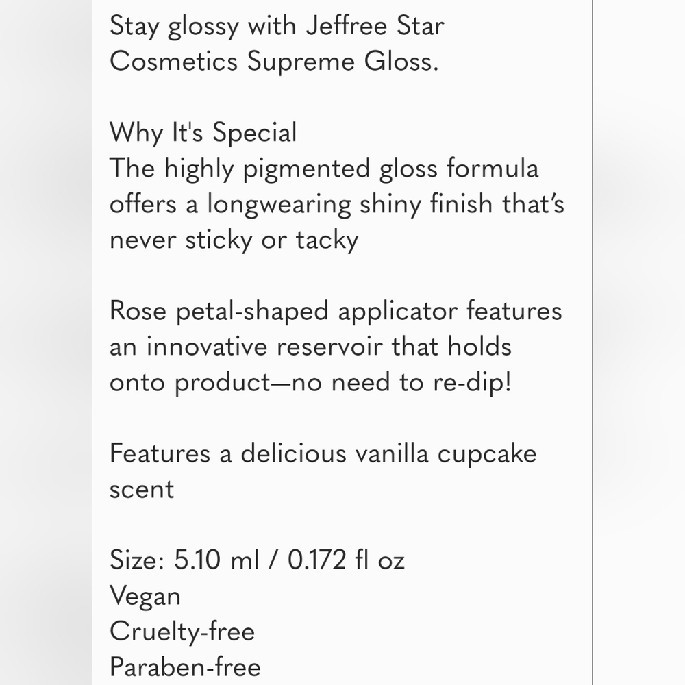 JEFFREE STAR COSMETICS Supreme Gloss in Everybody Knows, NWT. - Picture 6 of 9